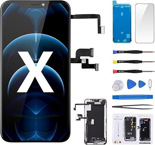 para iPhone X pantalla de repuesto 5.8 "para iPhone 10 con auricular y sensor de proximidad pantalla LCD digitalizador 3D táctil completo montaje