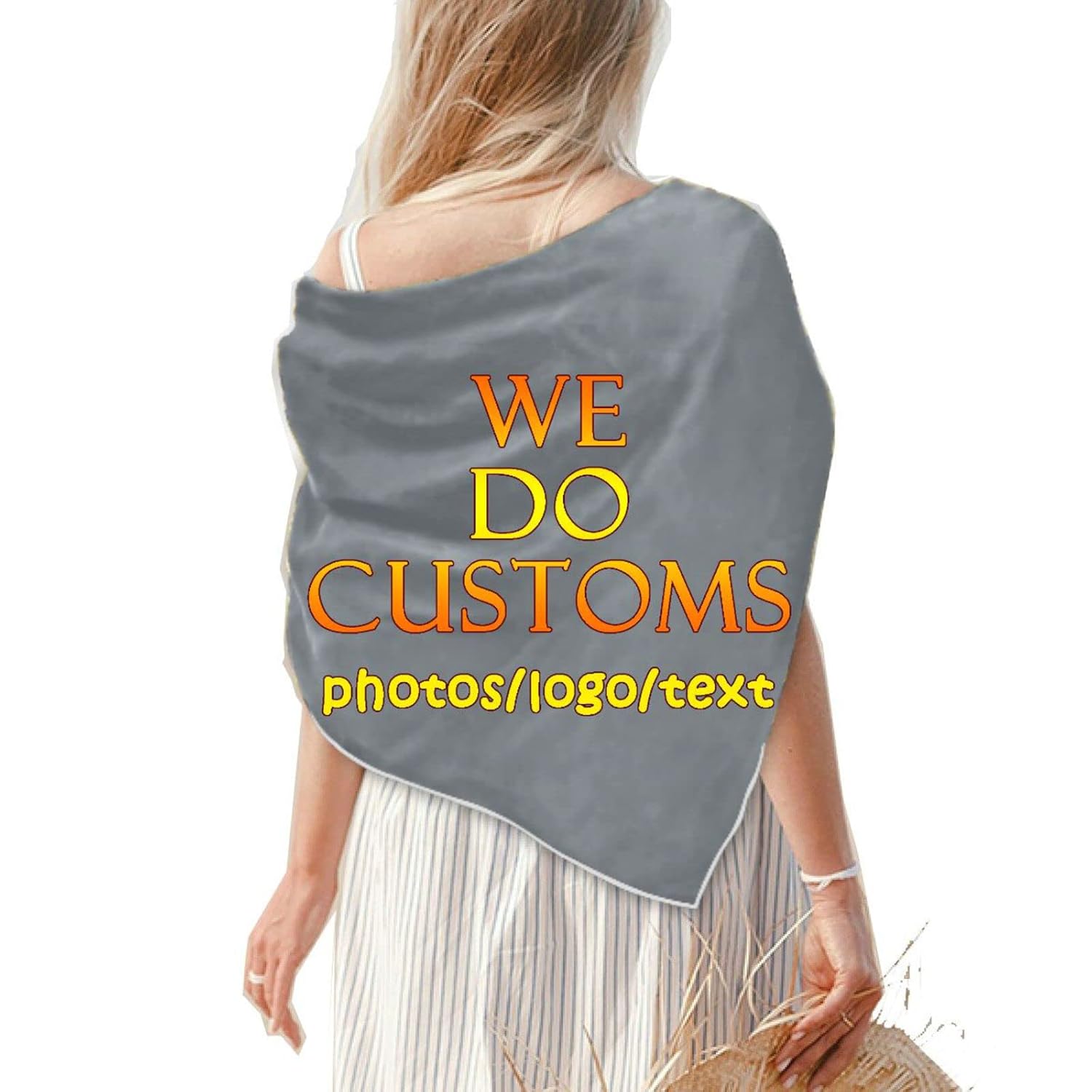 Lenço Personalizado Naanle Grande Quadrado de Cetim Semelhante à Seda, Estilo Bandana Leve para Mulheres – Perfeito para Uso Diário e Presentes