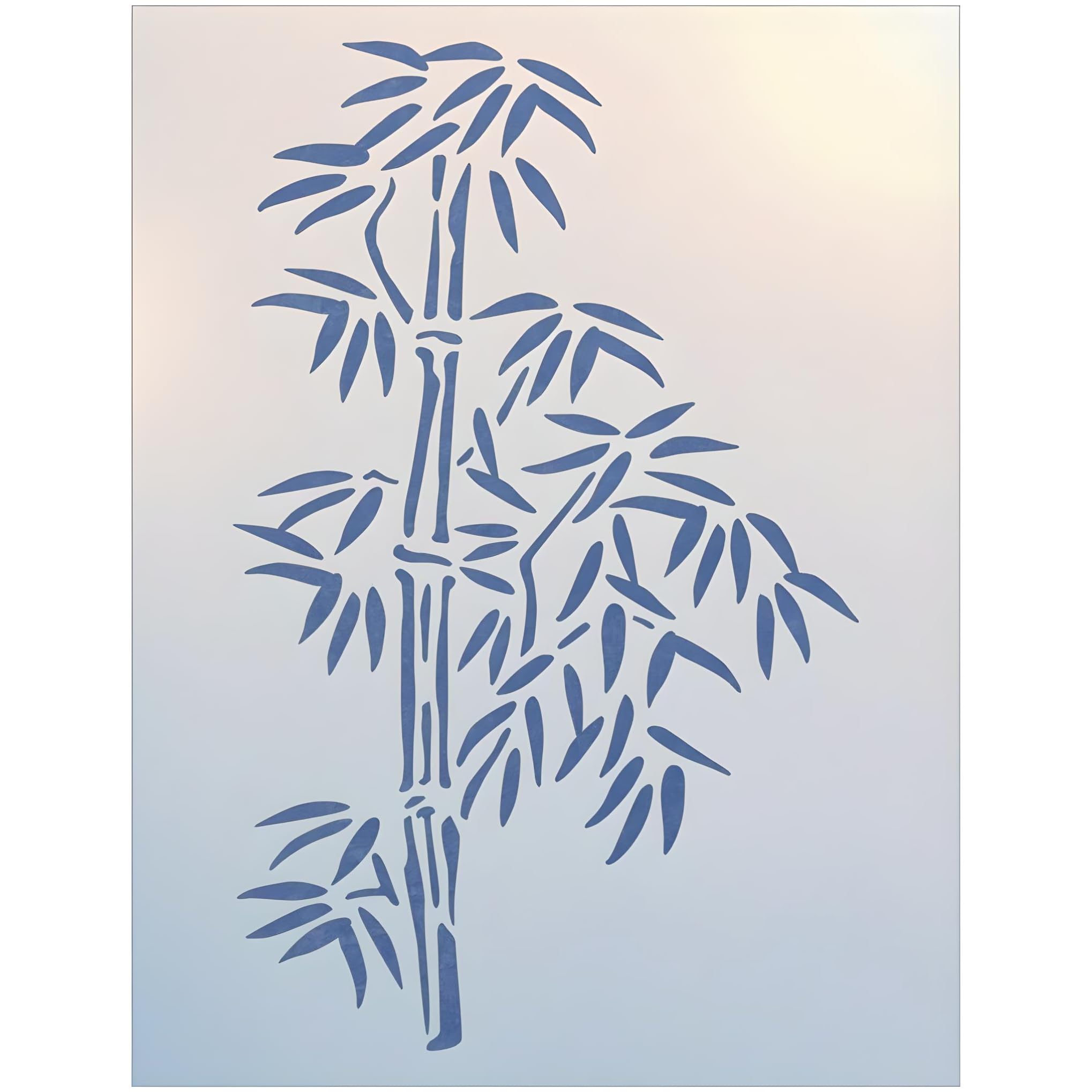 Bamboo Asian Stencil Template 6.6" x 11" Reusable Mylar Japanese, Stalk and Leaves for Painting, Wall Art, Furniture, Crafts & Zen Decor – Oriental Design – The Artful Stencil