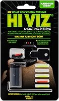 Vista 2 de HIVIZ Walther P22 Frnt Sight Intrchg, Verde, Blanco, Rojo