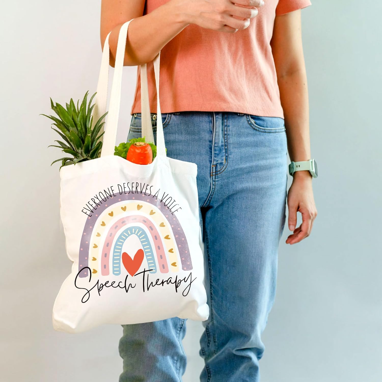 Speech Pathologist Tote Bag - SLP Gifts for Women, Language Therapist Graduation Present - Image 7