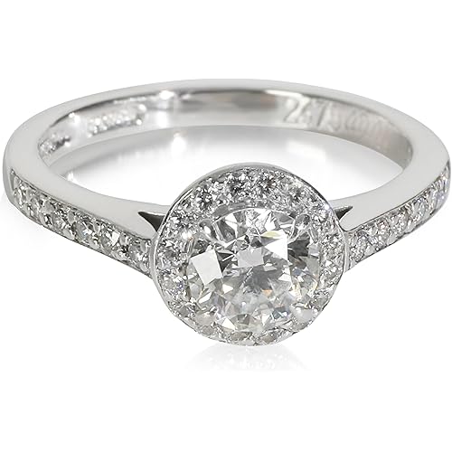 Tiffany & Co., Pre-Loved Legacy Engagement Ring, Platinum, Diamond, Diamond, 5 US