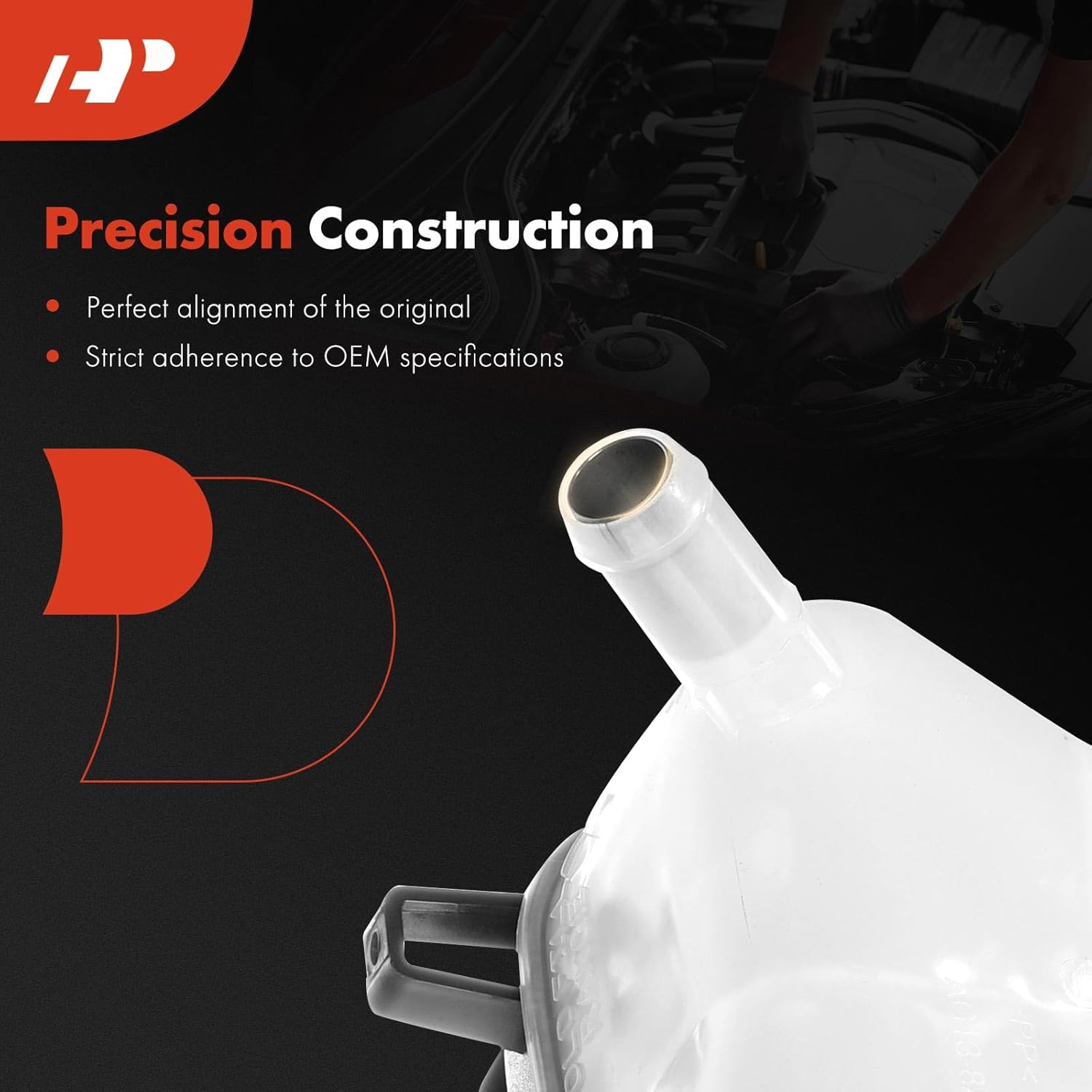 A-Premium Engine Coolant Overflow Recovery Reservoir Tank [with Cap] Compatible with Ford Explorer, Taurus X, Police Interceptor Sedan Utility, Special Service Police Sedan & Lincoln MKS & Mercury