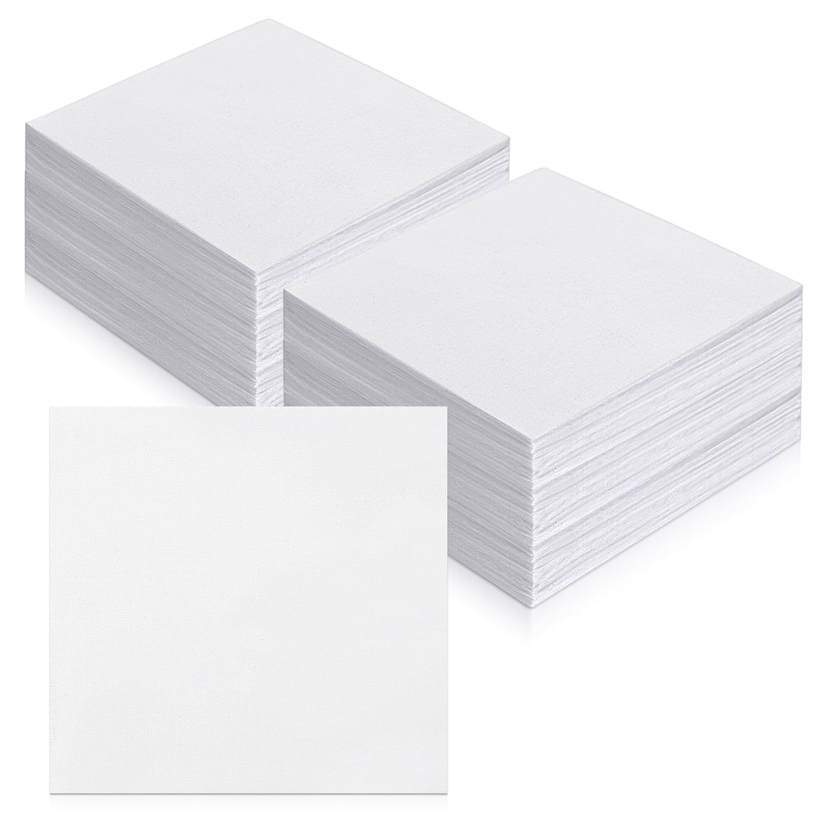 100 Pcs 5-inch Cotton Fabric Squares, Precut Quilting Squares Charm Packs Solids White, 5″ Precut Cotton Fabric Square for Beginners DIY Sewing Embroidery Patchwork Scrapbooking Craft