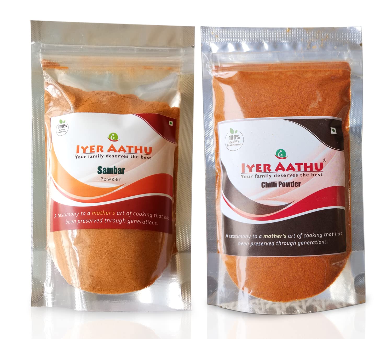 IYER AATHU Sambar Powder 100gm and Chilli Powder 100gm (Pack of 2) (B07D8F7PV1) Amazon Price History, Amazon Price Tracker