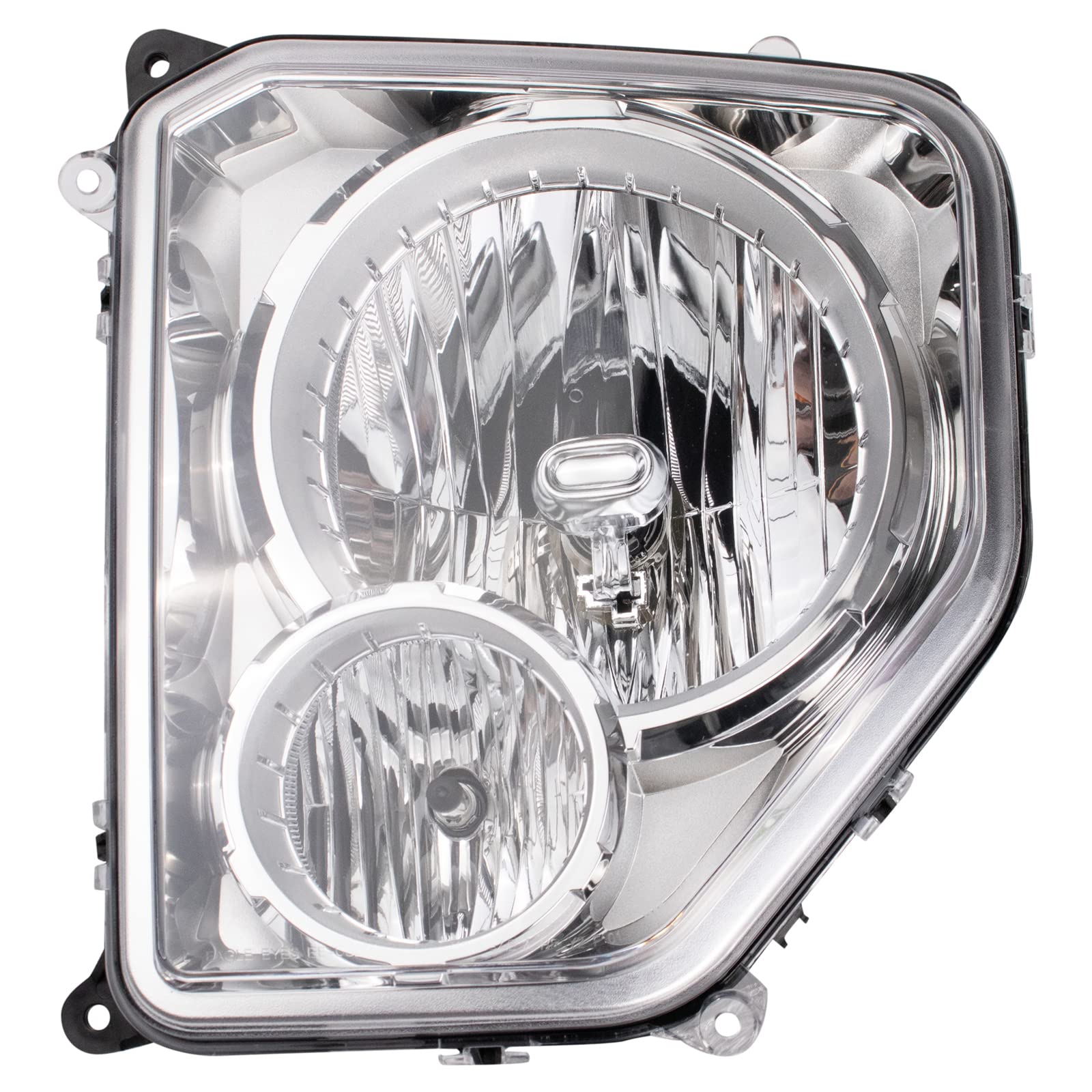 TRQ Driver Side Headlight Assembly Compatible with 2008-2012 Liberty Sport Limited With Fog LightsCH2502196 CH2502199