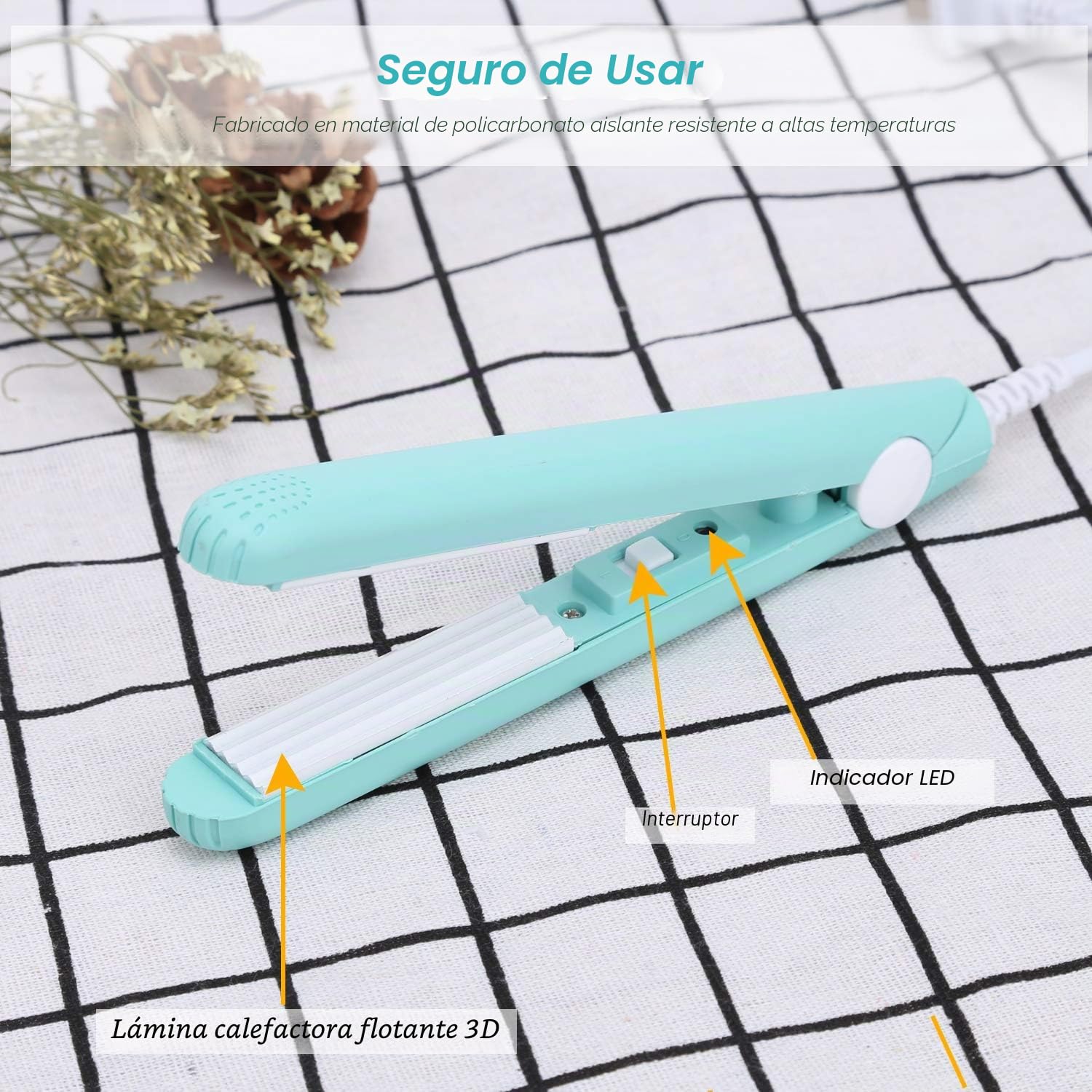 Mini sellador térmico para bolsas de alimentos, mini máquina de sellado portátil para bolsos, hoja térmica Smart Control para almacenamiento impermeable de alimentos (verde)