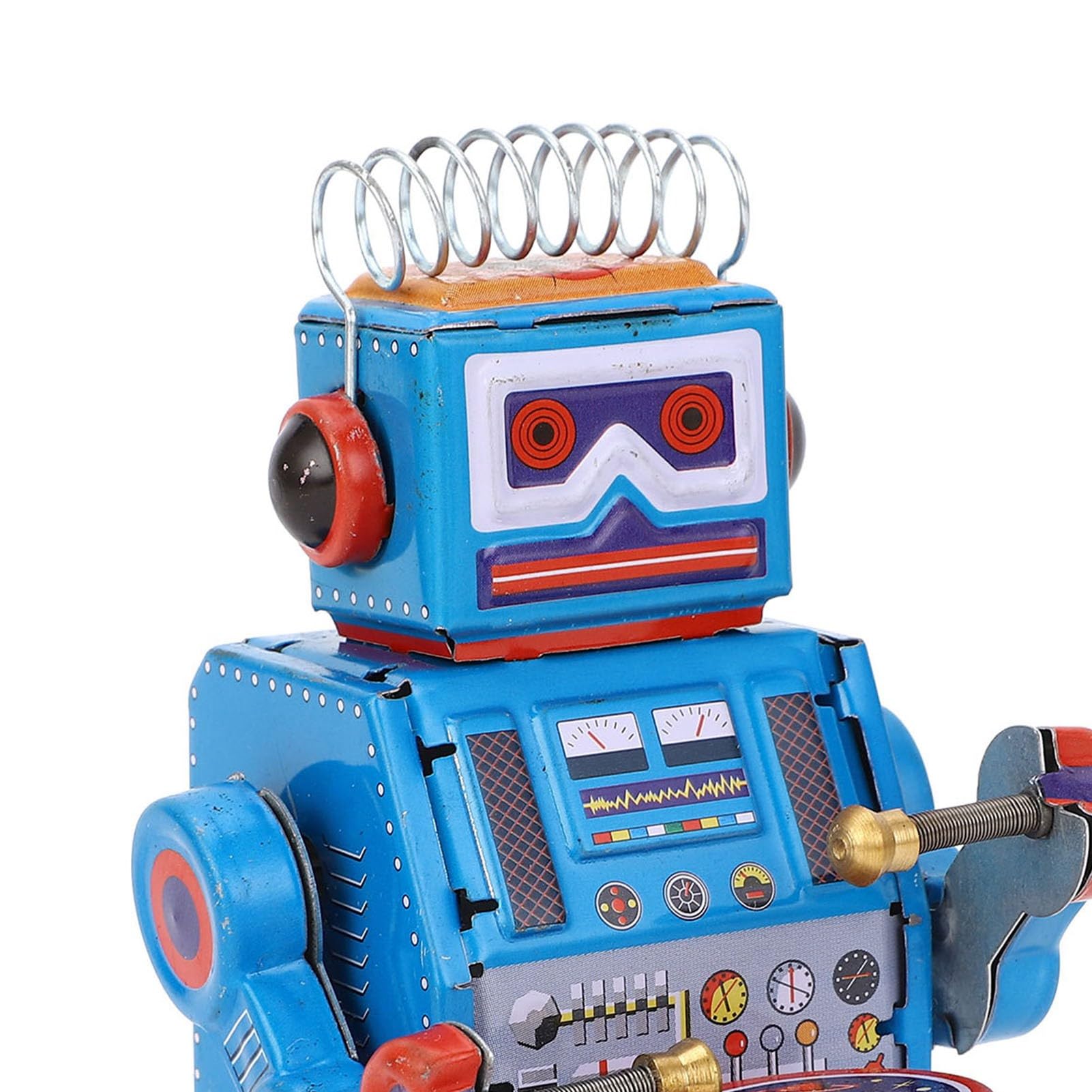 Robot à Remonter - Jouet En Plastique, Marche Automatique Après Remontage - Couleur Aléatoire, à Partir De 4 Ans - 7