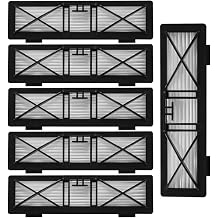 6 Pack Filters Replacement Parts for Neato Botvac D7 D3 D4 D5 D6 D70 D75 D80 D85 Robot Vacuums, HEPA Filters Set Accessories Kit Repair Spare Replace Attachments
