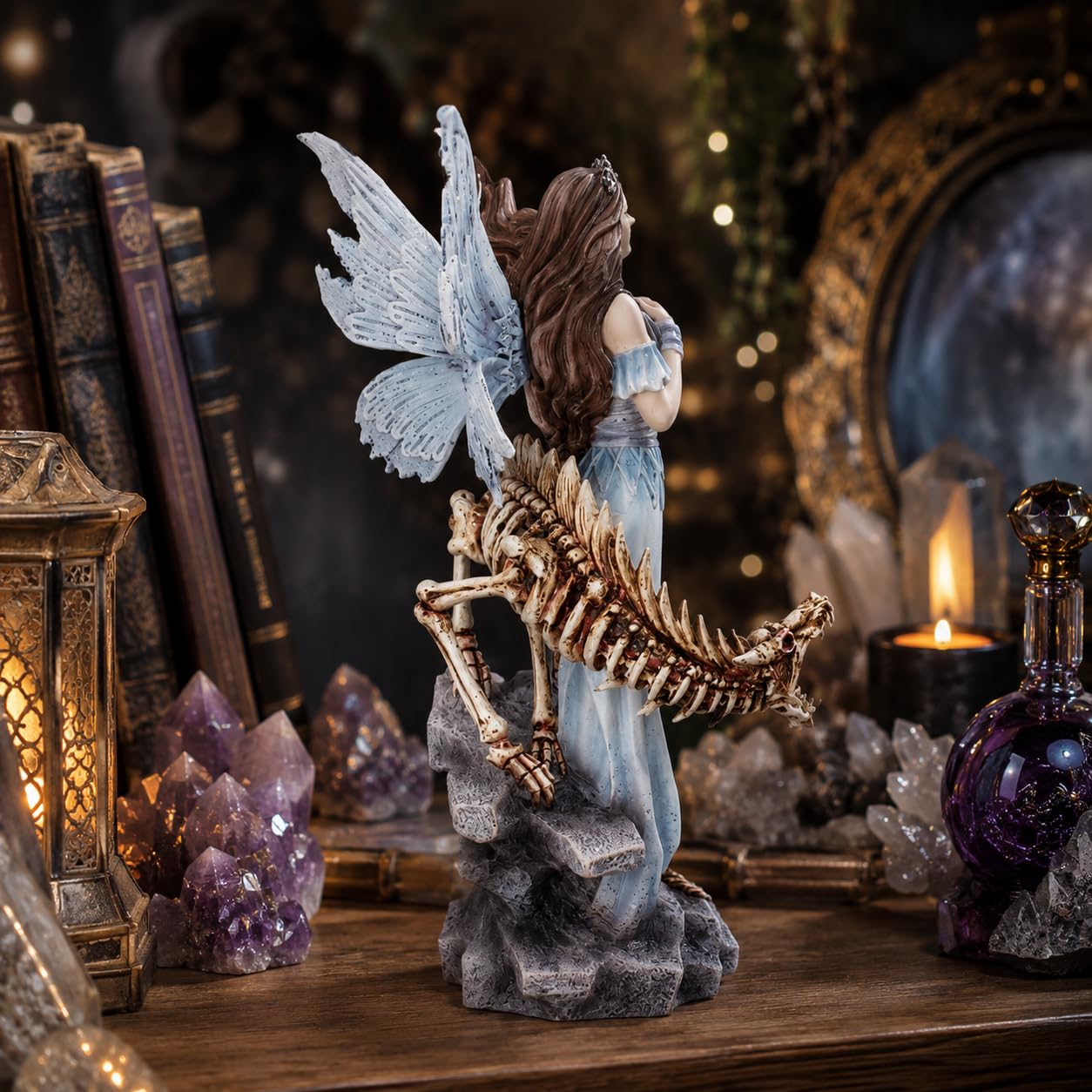 Nemesis Now Lexa - Statuetta 35 cm, colore: Blu