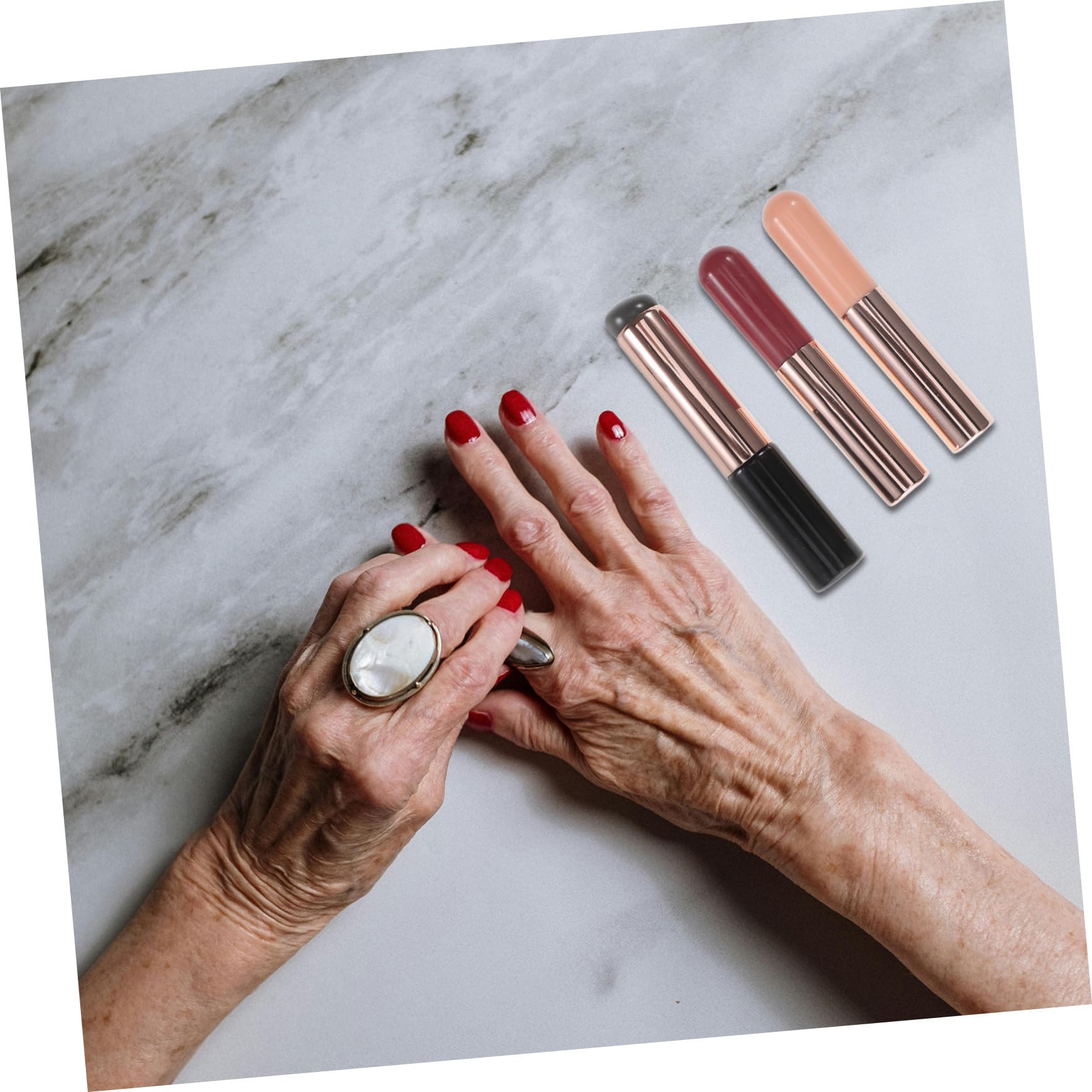 Healeved 12pezzi Pennello Per Unghie Per Tecniche Di Nail Art Applicatore Flessibile e Morbido Per Trucco e Unghie