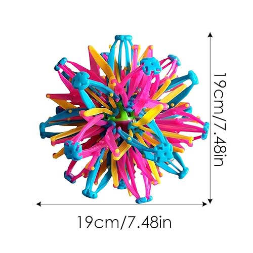 Miniatura 4 de Bola de respiración expandible, esfera de respiración expandible, bola mágica expandible para aliviar el estrés, bola mágica plegable, juguete de