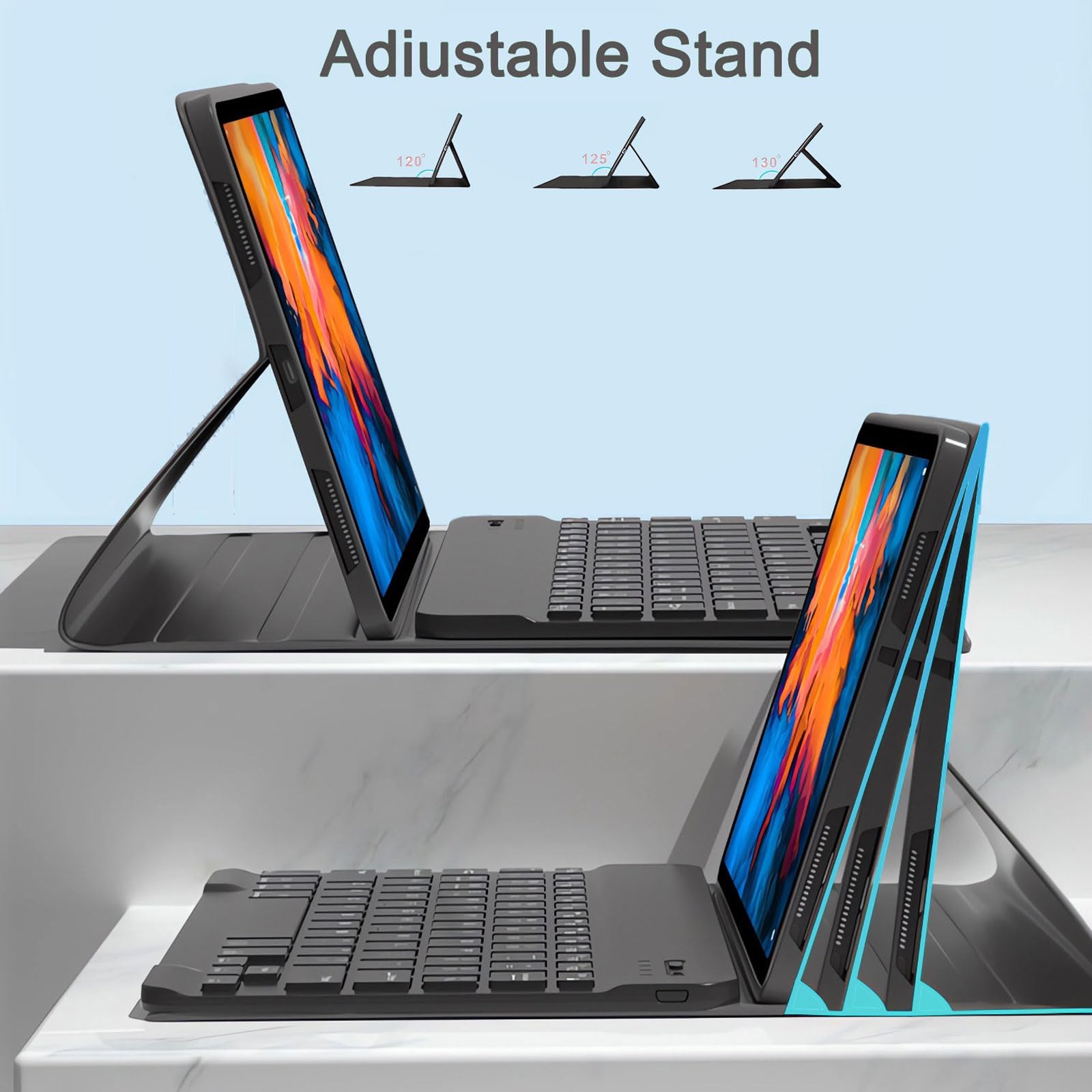 Tastiera Bluetooth Xiaomi Per Redmi Pad Pro - Custodia Con Tastiera, Nero - Foto 9