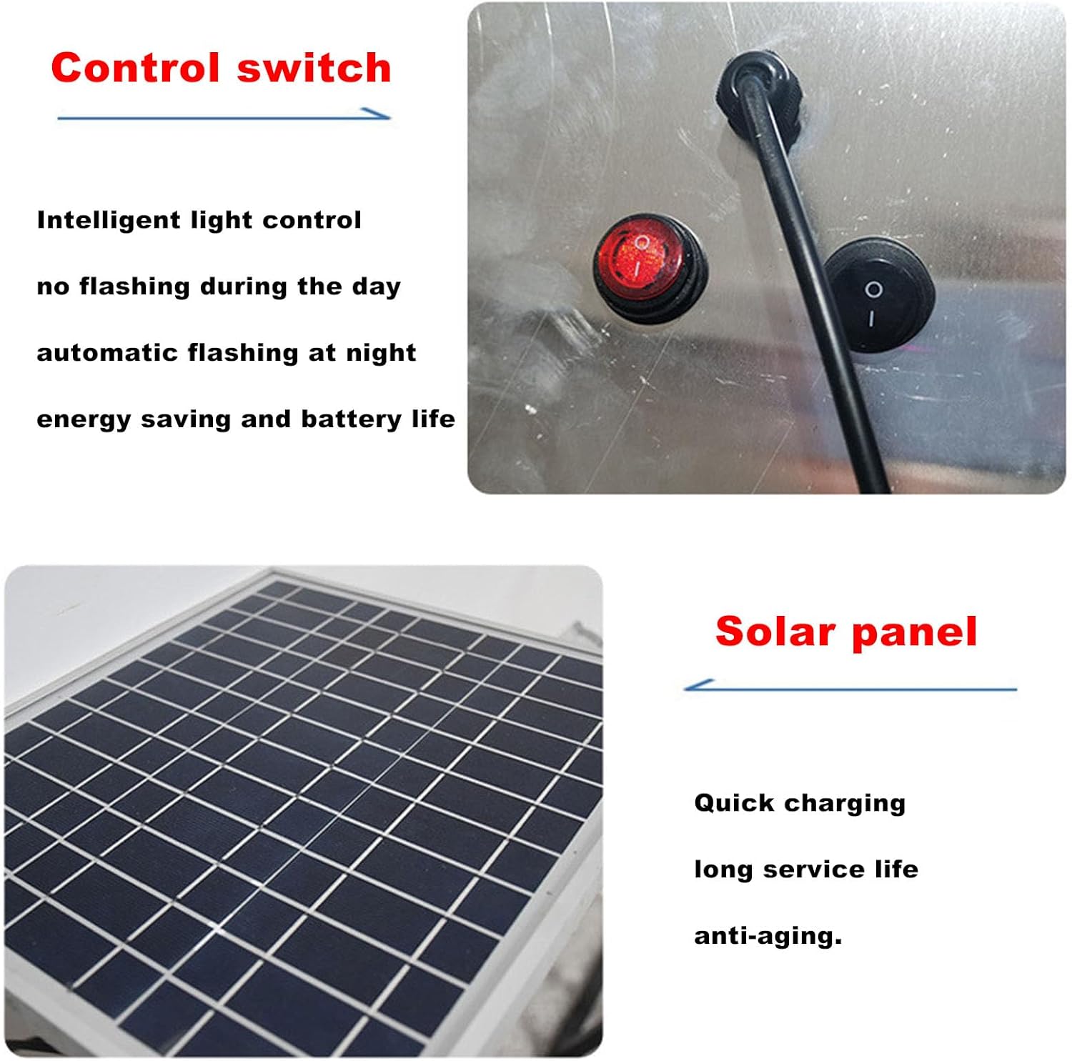24in Do Not Enter Sign - LED Flashing Solar Traffic Sign,Aluminum Solar-Powered Roadway Safety Signal Light (A, 24IN)