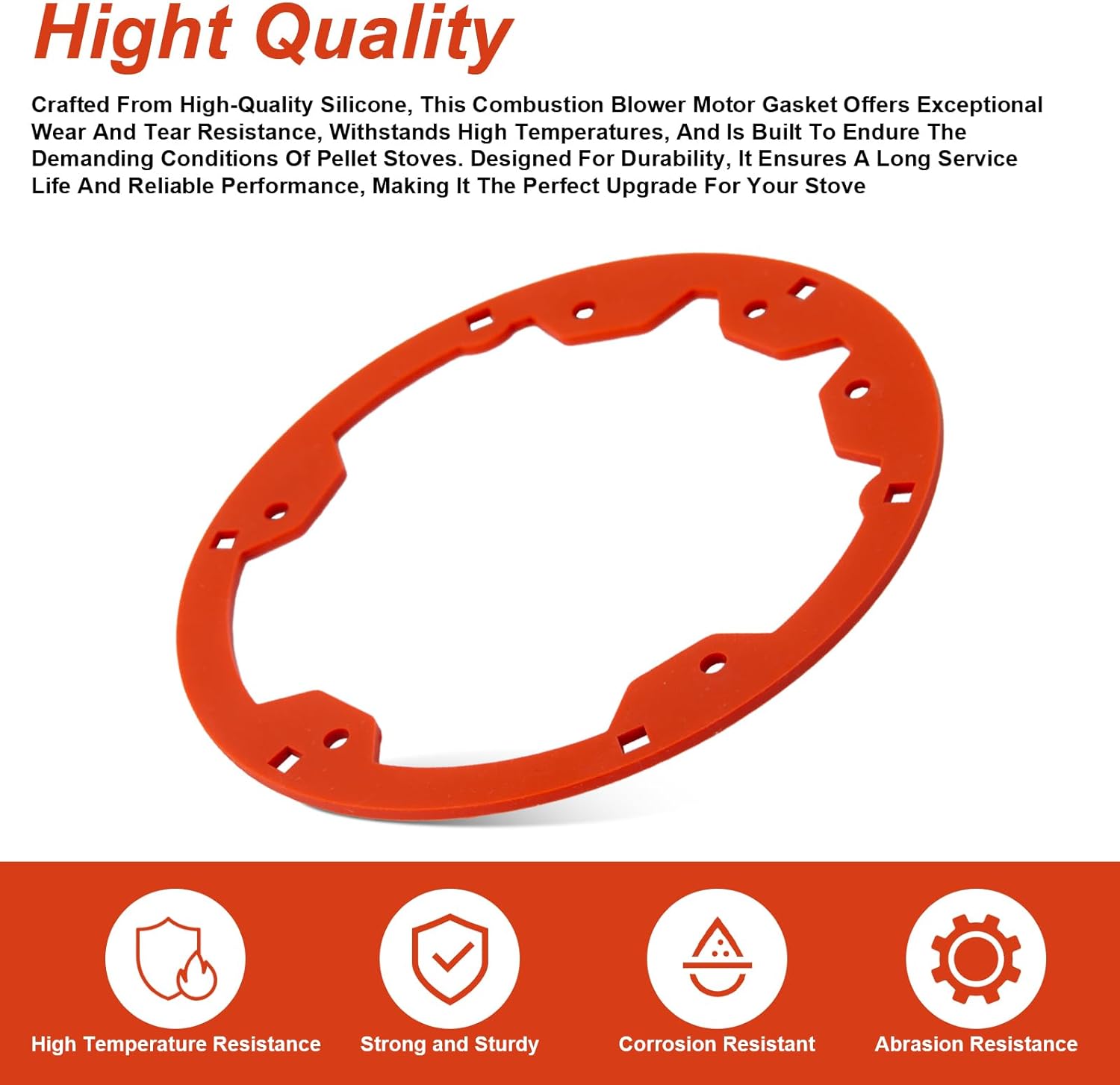 Replacement Combustion Blower Motor Gasket for Mt. Vernon AE Pellet Stoves - Fits SRV7000-714 & SRV7000-423, Ensures a Proper Seal Between the Combustion Blower Motor and the Stove Body - 1 PACK - Image 4