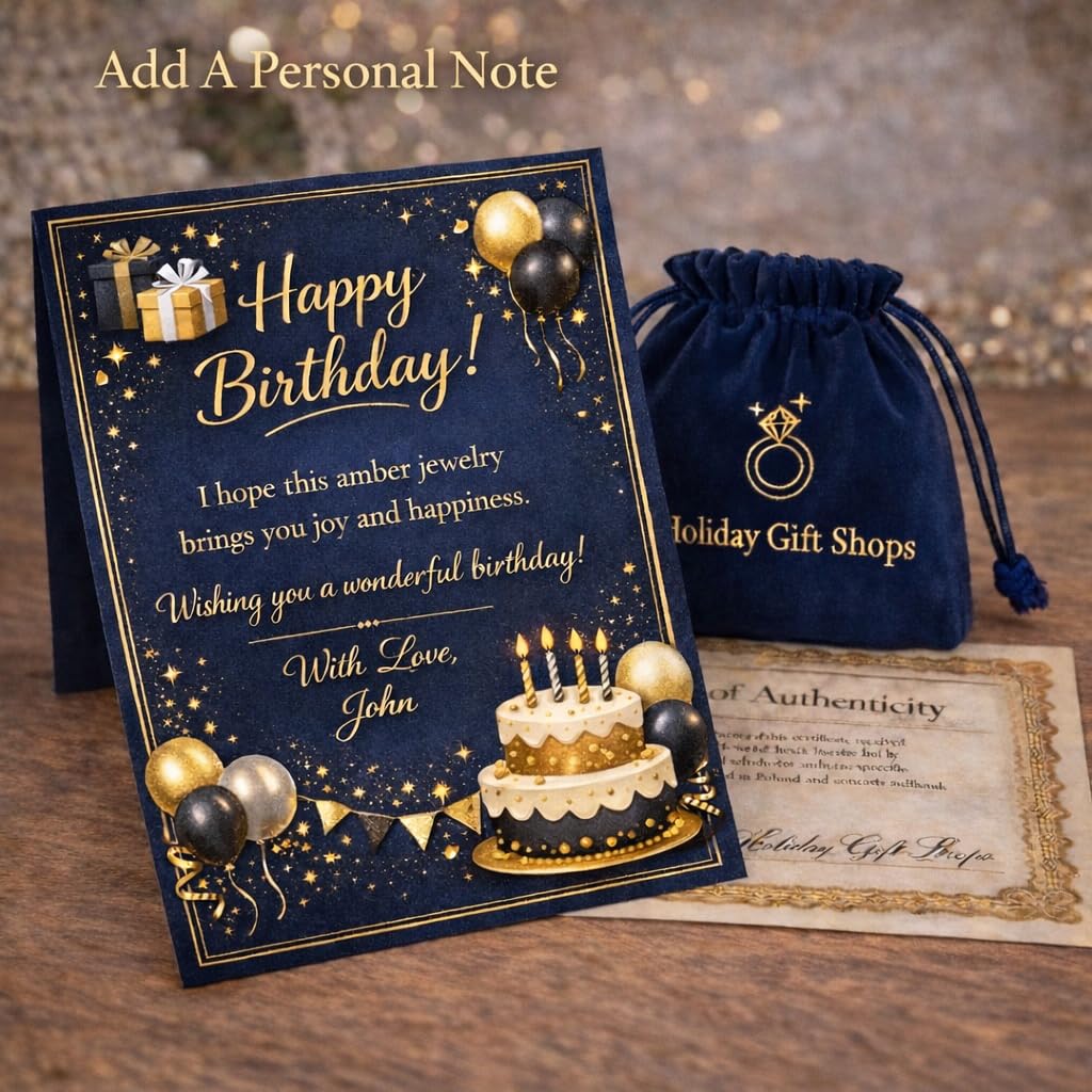 Holiday Gift Shops Sterling Silver and Baltic Honey Amber Rectangle Ring Makell: 6