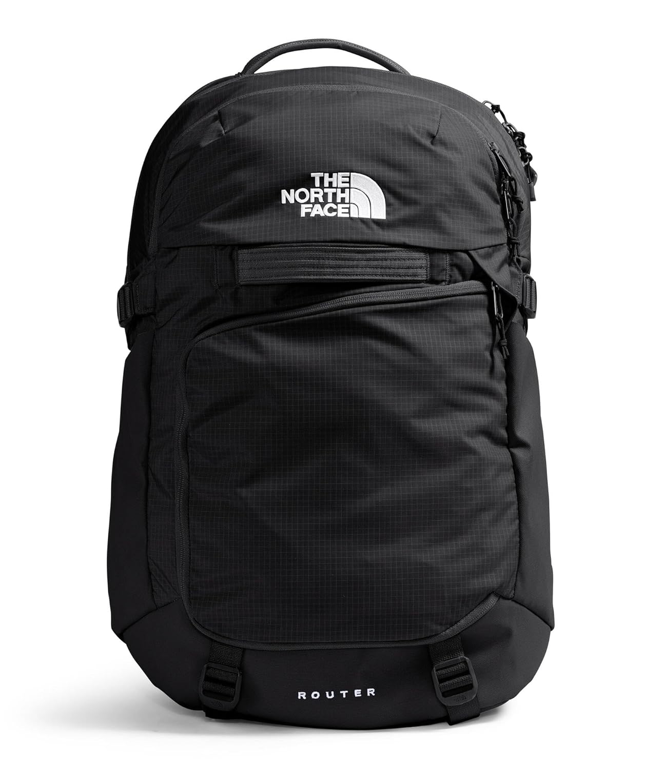 THE NORTH FACE Router Everyday Laptop Backpack Daypack With Water Repellent Finish 17 Laptop Sleeve Reflective Details