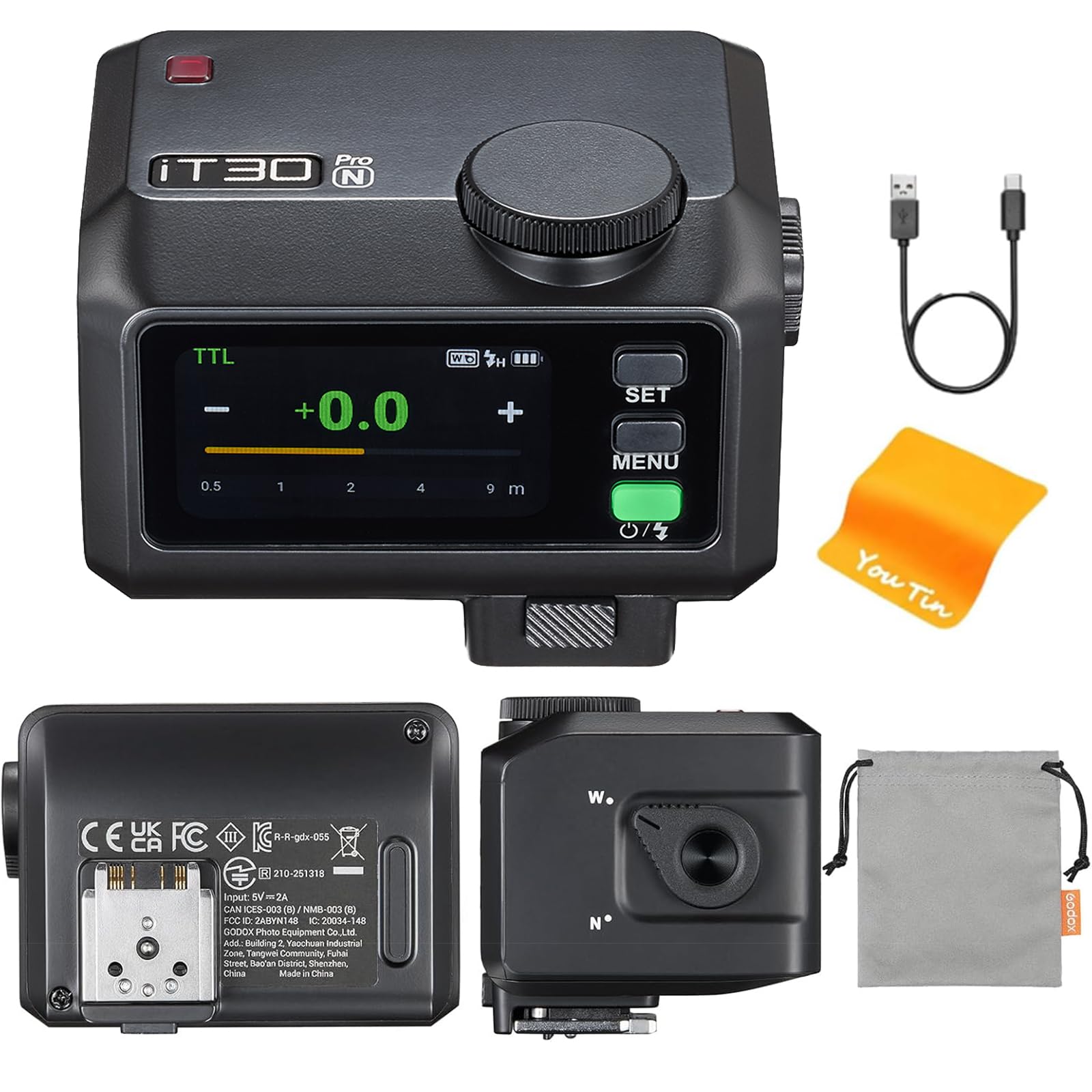 Amazon | Godox IT30Pro-Nミニカメラフラッシュとワイヤレスフラッシュ