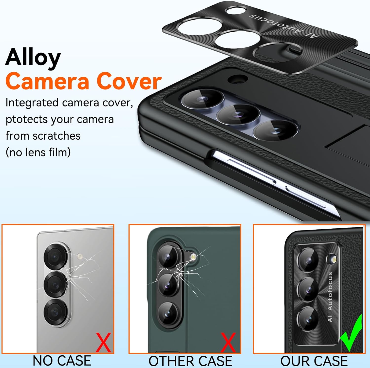 for Samsung Galaxy Z Fold 7 Case with S Pen Holder & Stylus, Fold 7 PU Leather Phone Case with Built in Privacy Screen Protector Full Body Slim Kickstand Protective Cover for Z Fold 7 Black