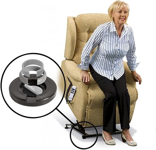 Miniatura 4 de Slipstick CB380 - Protectores de suelo para pies reclinables (juego de 4) antideslizantes, se adapta a patas de silla de 1 pulgada, 1-16 pulgadas y