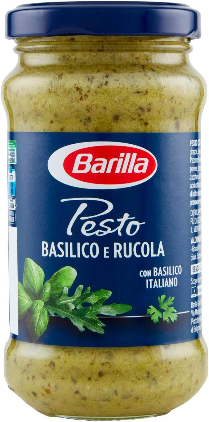 Barilla Pesto, con Basilico e Rucola, senza glutine 190 g Amazon