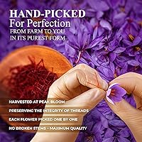Vista 5 de Royal Gold Saffron – Premium Super Negin Saffron Threads, Grade A+ Gourmet Chef’s Select Spice for Paella, Rice, Risotto, Teas, Dessert, and