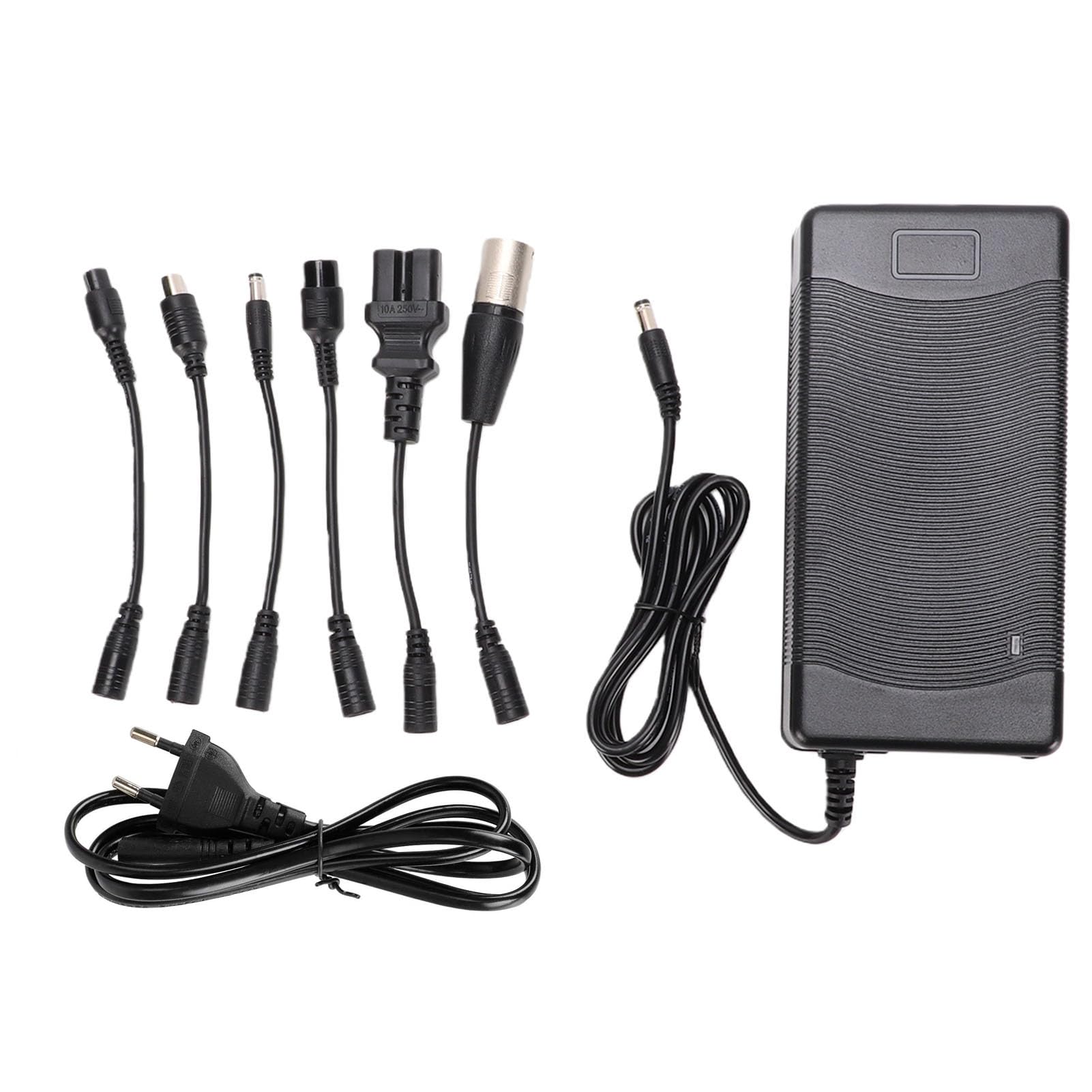 Caricabatterie Ebike da 54,6 V 2 A per Batteria al Litio da 48 V | con 6 Prese, Compatibile con City/Beach, Lectric XP 2.0/3.0, Evercross H5/H7 e Altri