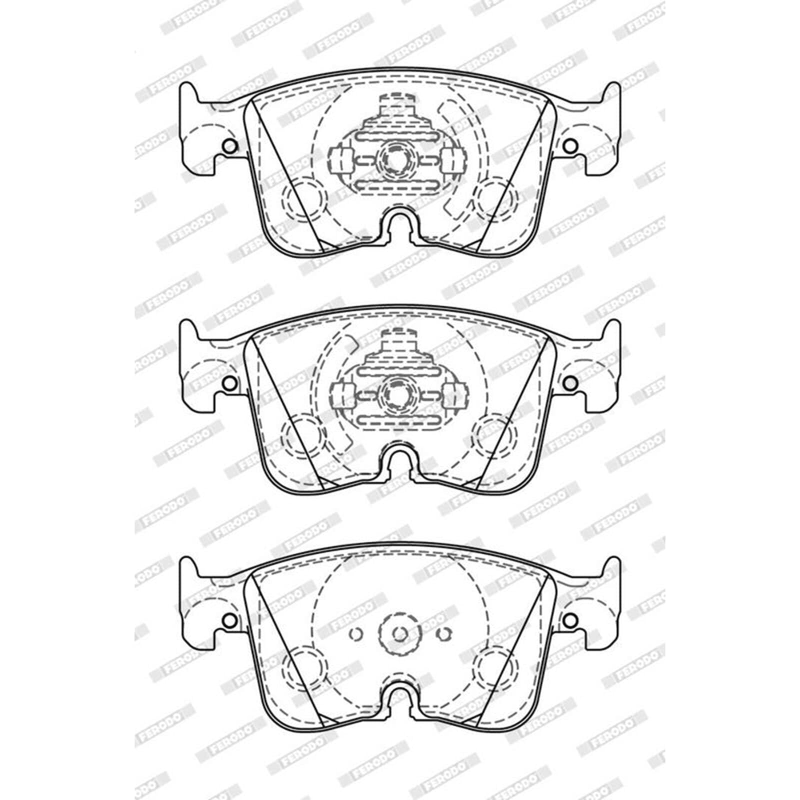 FERODO Kit pastiglie freni Anteriore predisposto per visualizzazione avviso usura senza accessori FDB5349 Compatibilità con VW Golf 8 Hatchback CD1 Golf 8 Variant CG5, AUDI A3 Sportback 8YA, CUPRA | Compatibile con: AUDI A3 Limousine, A3 Sportback, VW GOL