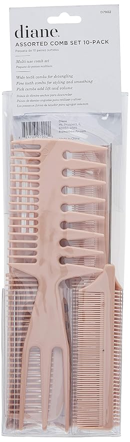 Kit de peines Diane D7902 assorted 10 piezas miniatura 4