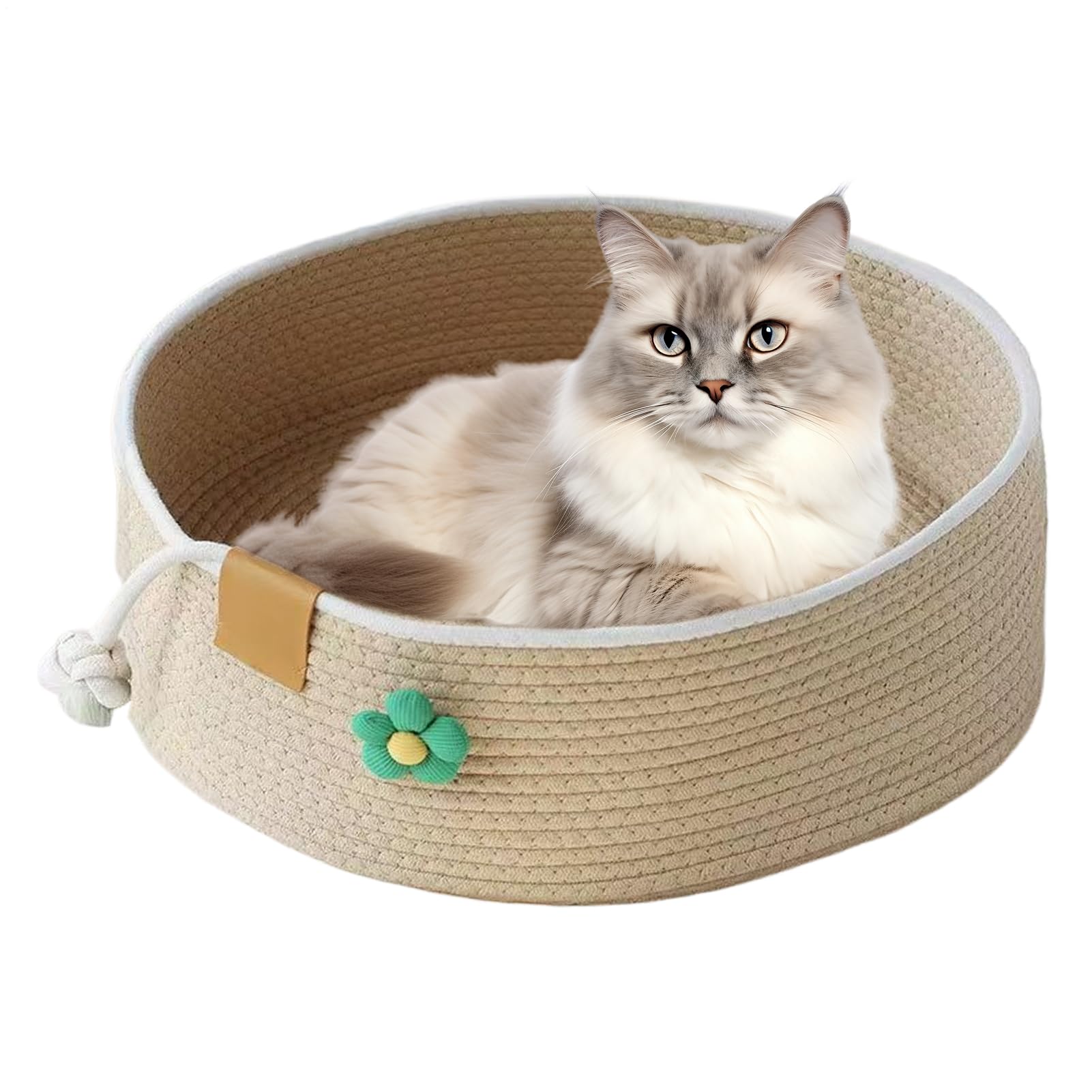 Panier rond pour chat contre l'anxiété et maison de sommeil chiot