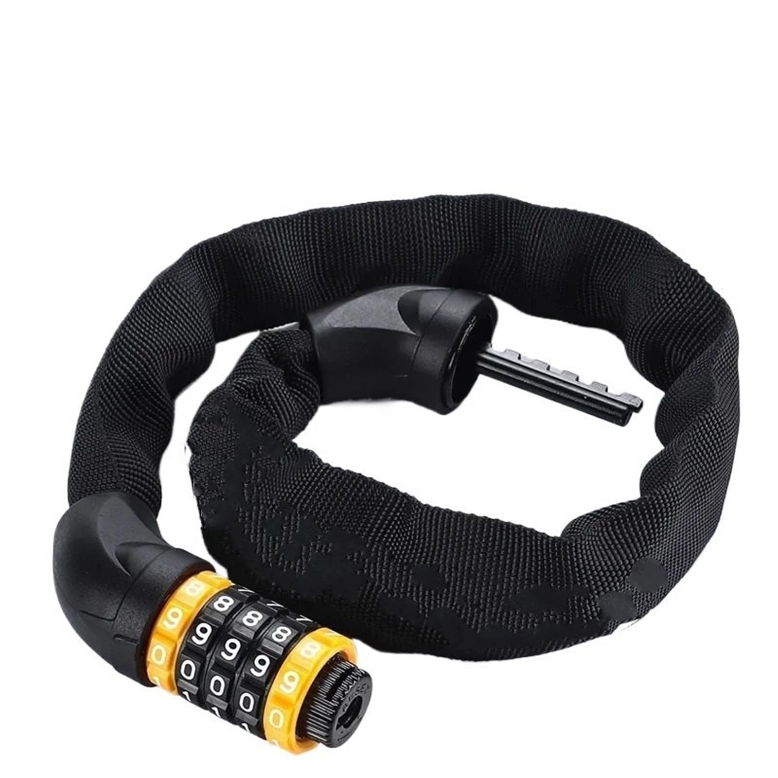 Hdrtcbu 65Cm Chain Lock 65-150Cm Multi-Length Bike Chain Lock 5 Digit Code Combination Anti-Theft Bicycle Motorcycle Motorbike Lock(65Cm)