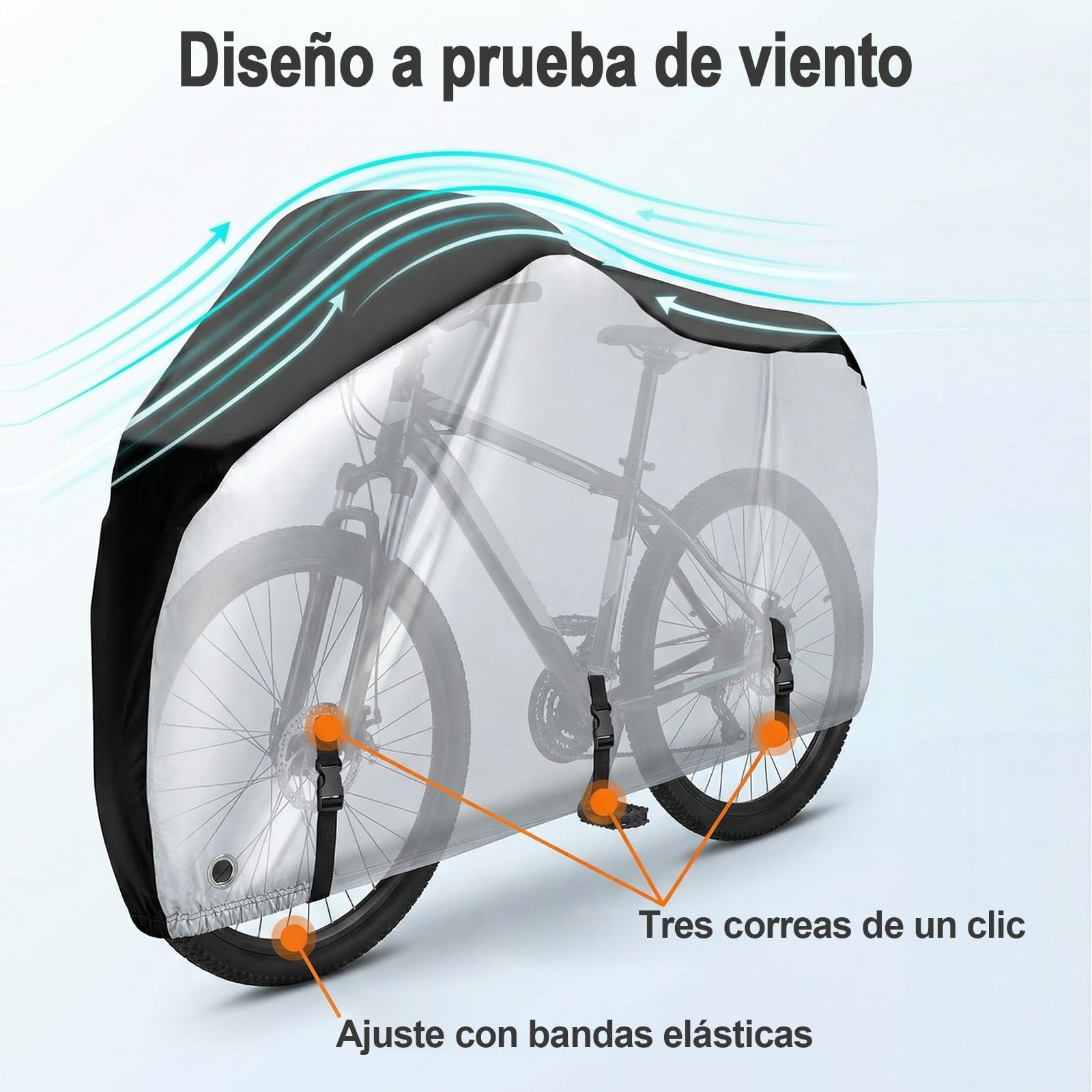 LIHAO Fietshoes 190T waterdichte afdekking voor fiets, beschermhoes