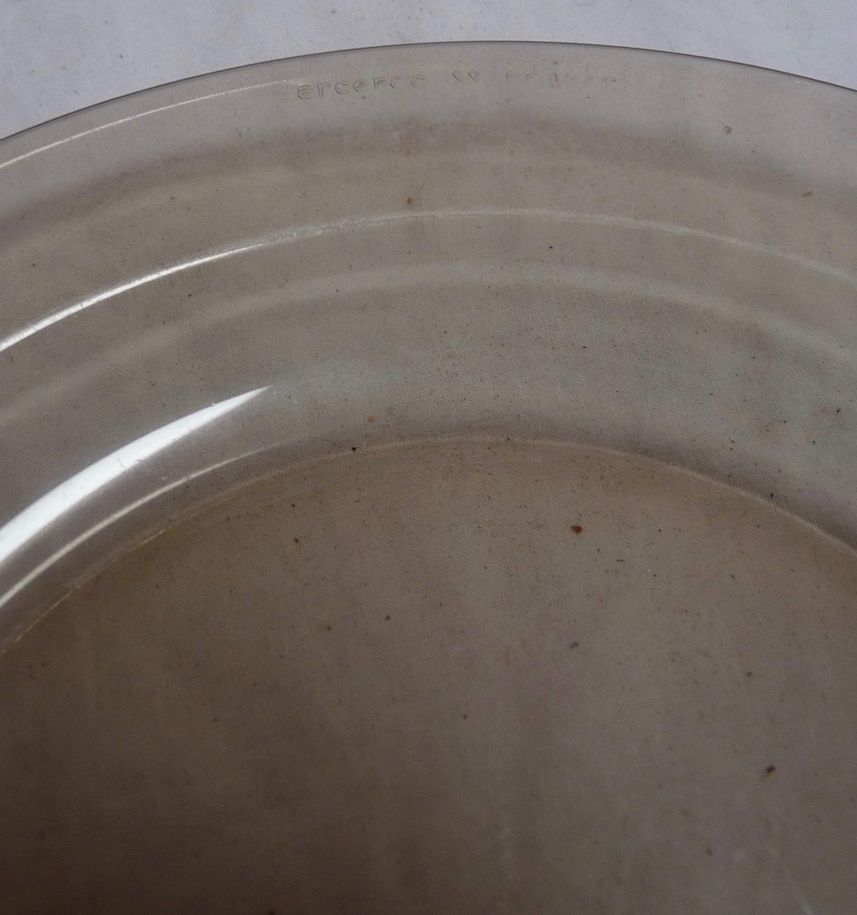 Amazon Com Arcoroc France 7 5 Amber Glass Salad Plate Everything Else