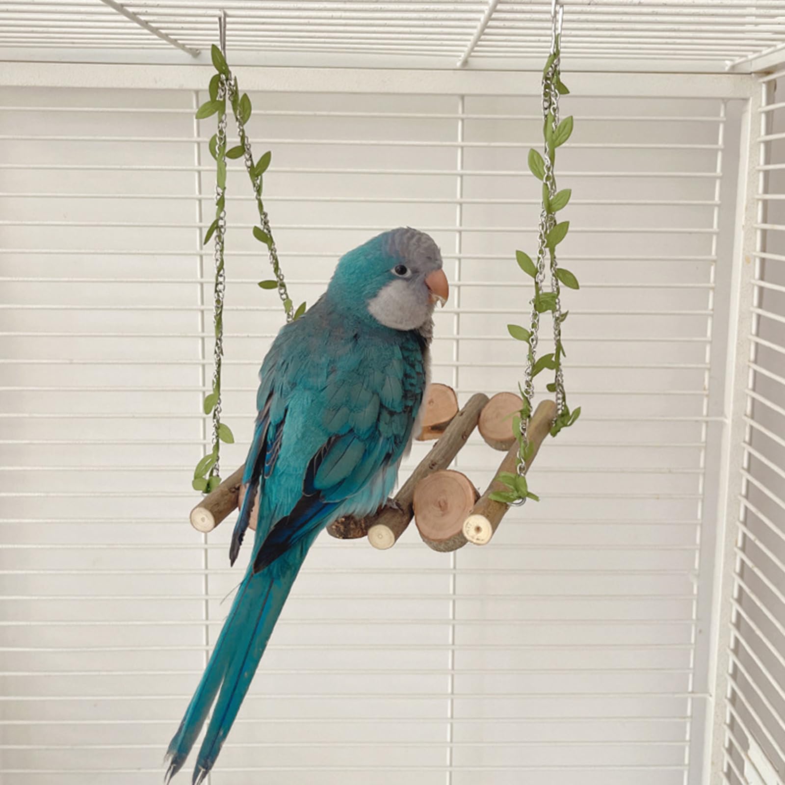 5 Stück Haltbarkeit Vogelschaukelstationen Hängeschaukelständer Papageien Ruheständer für Käfiggenuss und Entspannung Haltbarkeit Vogel