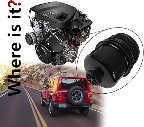 Miniatura 4 de 68507598AA Filtro de aceite de motor Eco-diesel de repuesto para Wrangler JL 2020 2021 / Gladiator 2021 / Ram 1500 3.0L Diesel 2020 2021 68498720AA