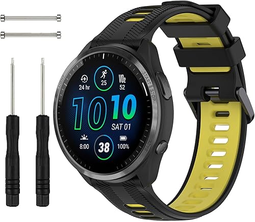 Correa de repuesto para reloj Garmin Forerunner 945935, correa de silicona suave para Garmin Forerunner 935 Running GPS Unit, banda colorida para