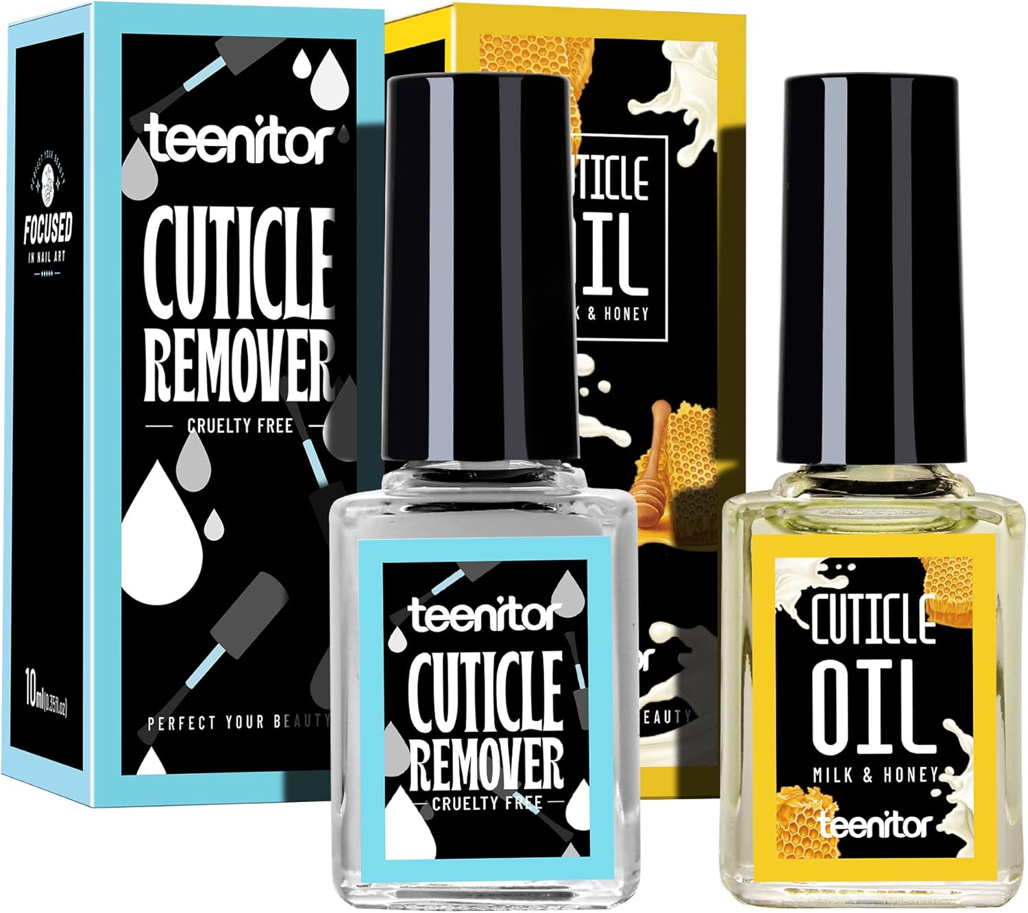 Teenitor Cuticle Care kit with Cuticle Remover and Cuticle Oil, Cuticle