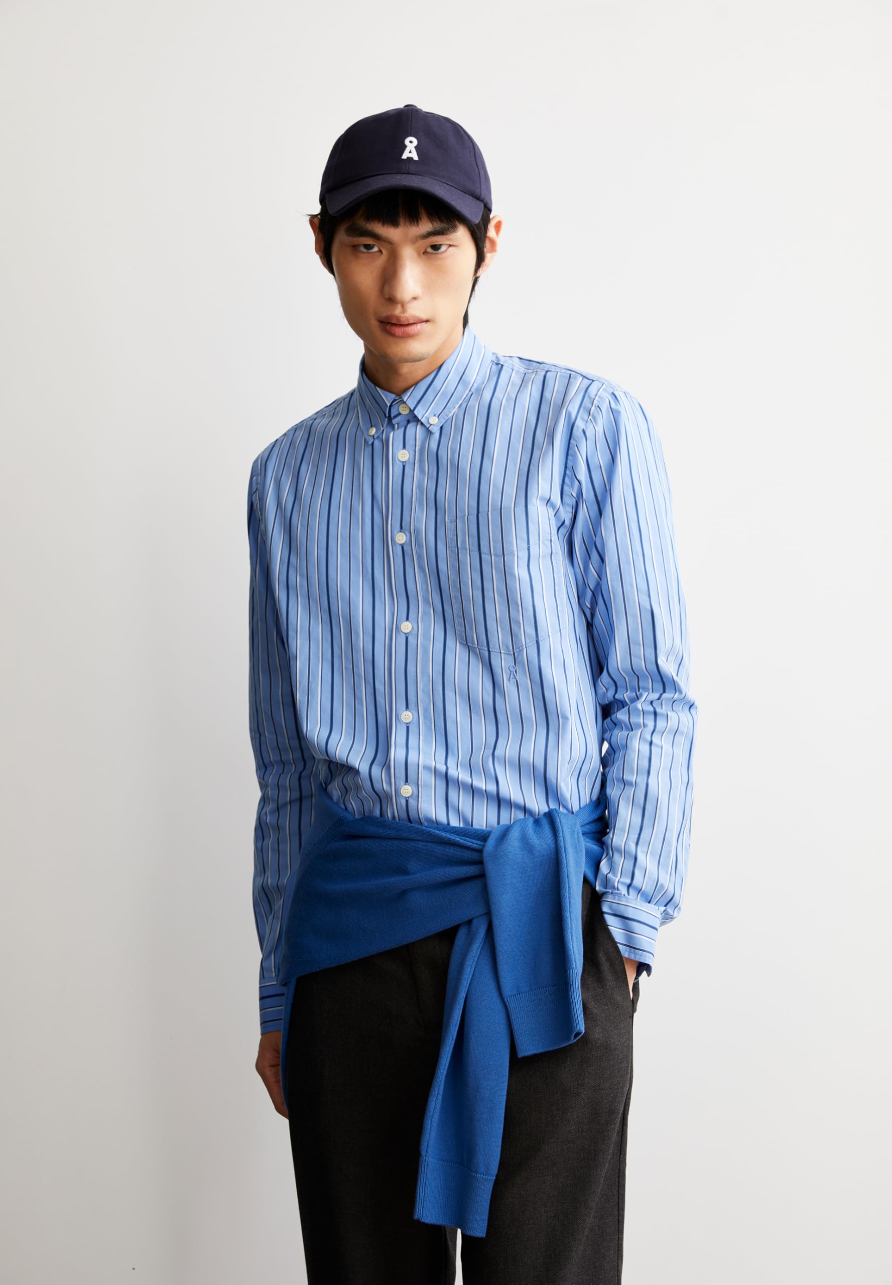 ARMEDANGELS Camicia da uomo in cotone biologico GAVRAA Stripes Relaxed Fit