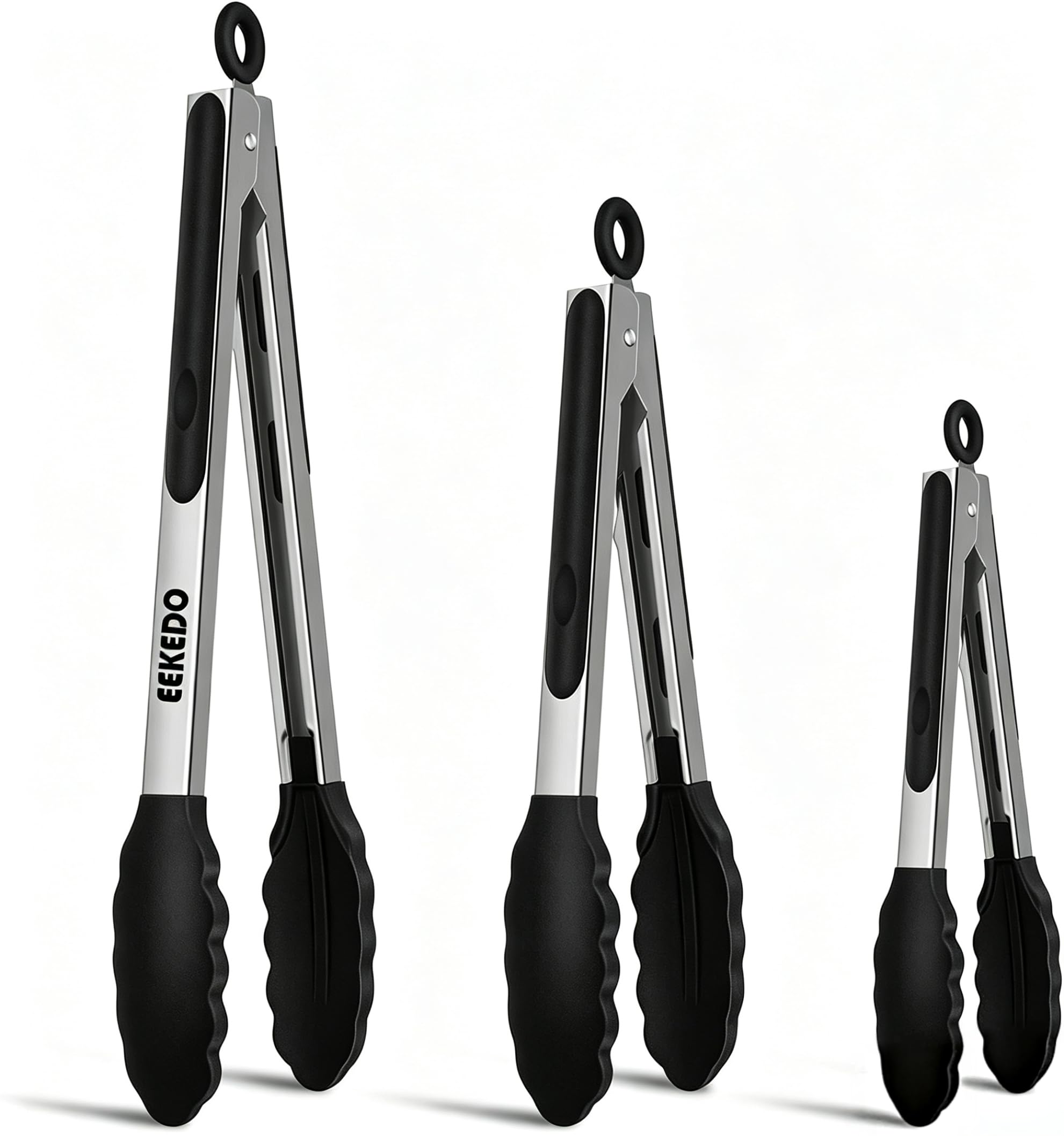 EEKEDO Barbecue Tongs - Heat Resistant & Non-Stick -10