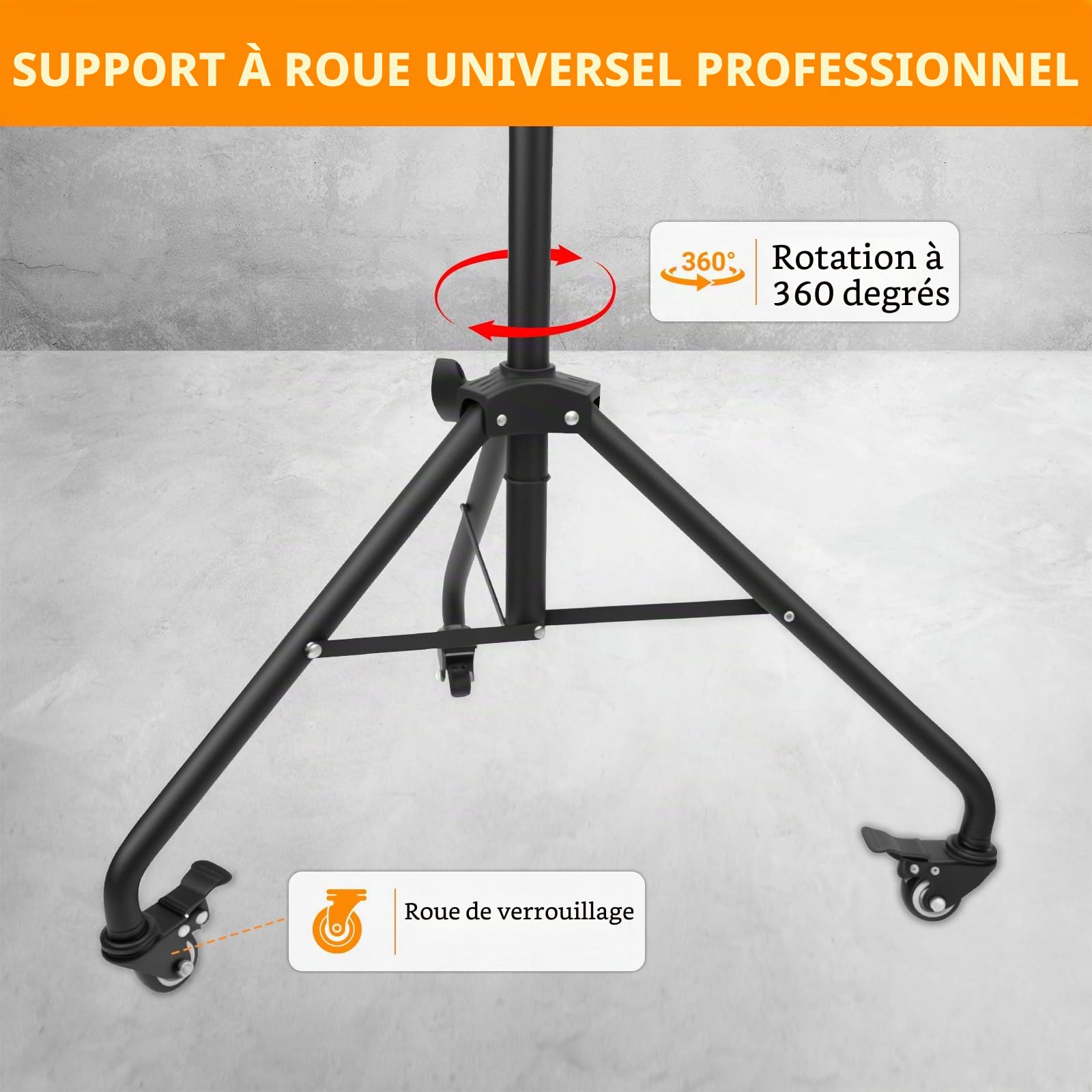 Roue de la Fortune, Roue de Prix à 14 Emplacements avec Trépied Pliable | Roue Rotative Effaçable pour jeu de Roue, Fête, Carnaval, Salon Professionnel
