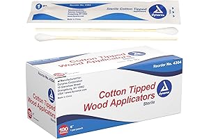 Dynarex 6-Inch Sterile Cotton Tipped Applicators
