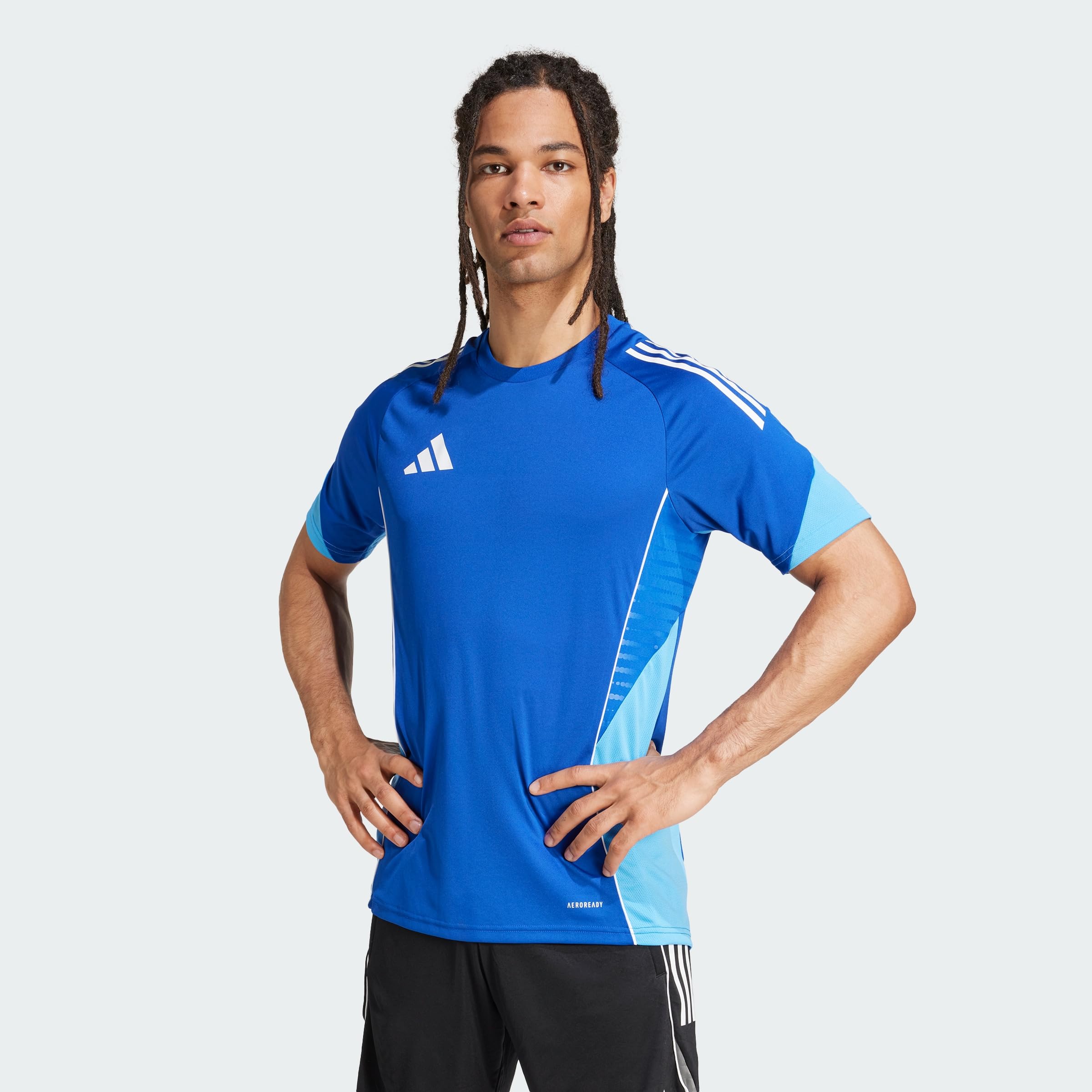 Adidas Men's Blue Tiro 25 Competition Training T-Shirt in Size L, Sports Direct