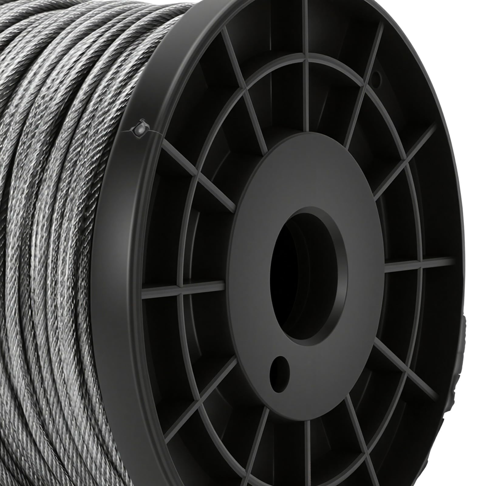 Kit di Attrezzi per Crimpare Fune, Cavo in Acciaio Inossidabile da 60 M 2 Mm con 30 Manicotti di Crimpatura 20 Ditali 12 Morsetti per Corda per Luce a Corda per Recinzione a