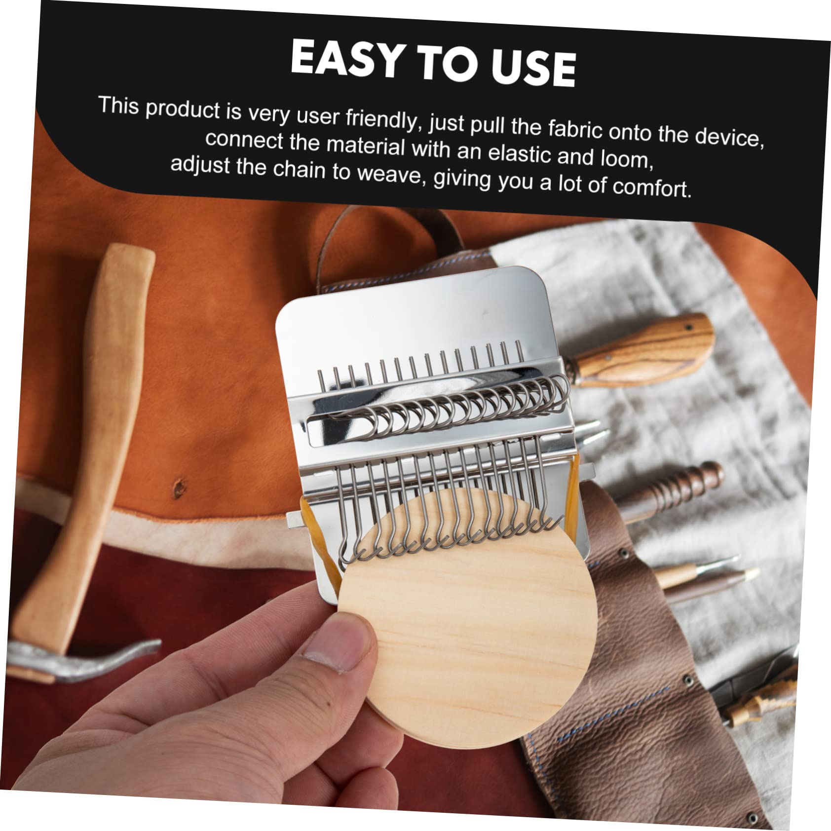 Lurrose 4ensembles Mini Métier à Aiguilles Outils De Tricotage Pratiques pour Adultes Kit De Tricotage Compact Et pour Vêtements DIY