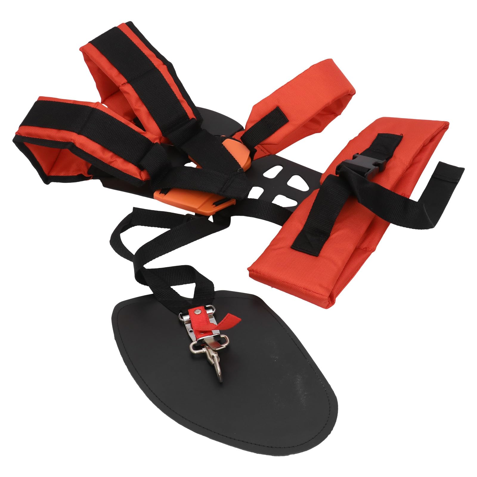 Toyvian Correa para Acolchada en Forma de W, Cinturón Ajustable para Podadora y Desbrozadora, Accesorio Ergonómico de Hombro en Color Naranja Rojizo, Adecuado para Trabajos de Jardín