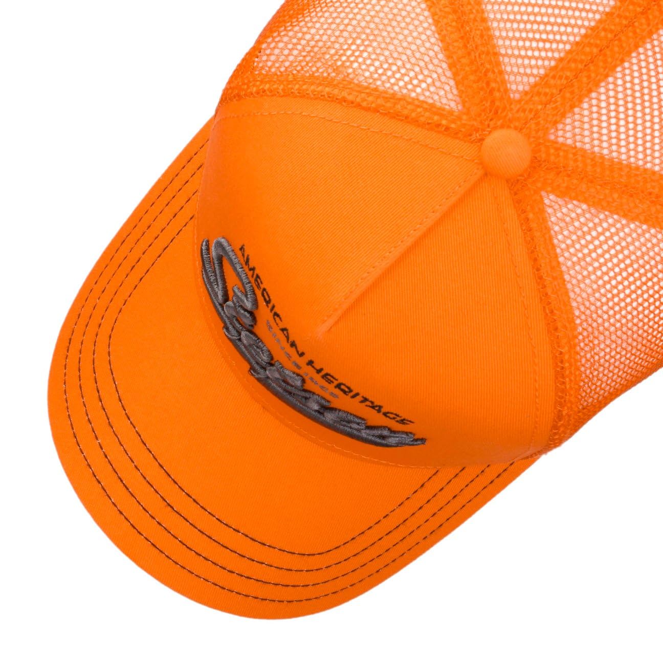 Stetson Cappellino American Heritage Kids Bambini/Donna/Uomo - da Bambino Berretto Baseball Trucker cap Snapback, con Visiera, Visiera Primavera/Estate - Taglia Unica Arancia