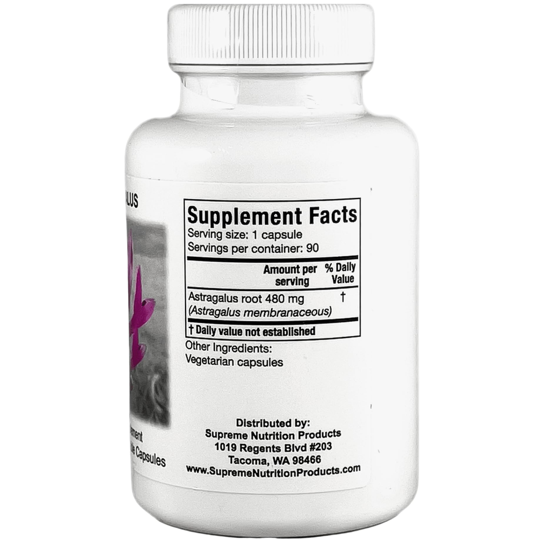 Supreme Nutrition Astragalus Supreme, 90 Pure Huang Qi Vegetarian Capsules — Amazon image 2