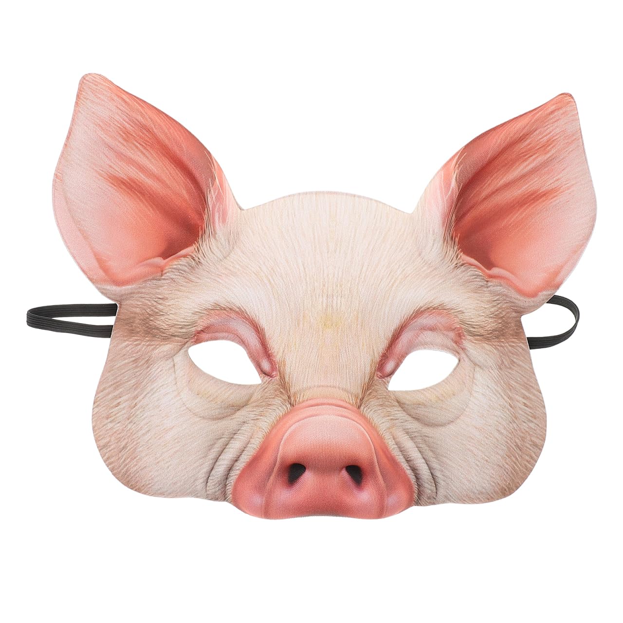 Toyvian Half Face Animal Pig Masquerade Mask, Halloween Animal Costume Party Decorations, Scary Pig Masks for Adults EVA Material, Pink