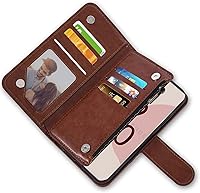 Vista 4 de Asuwish Funda de teléfono para Google Pixel 6A 5G 2022 con protector de pantalla de vidrio templado y soporte de tarjeta de crédito de cuero