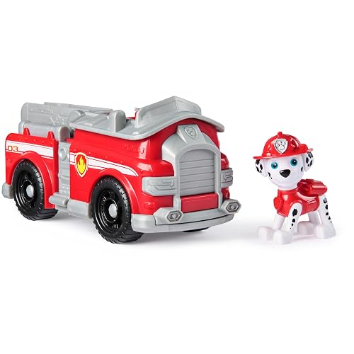 Paw Patrol, Marshall’s Fire Engine, Toy Vehicle with Collectible Action Figure, Sustainably Minded Kids’ Toys for Boys & Girls Aged 3 and Up
